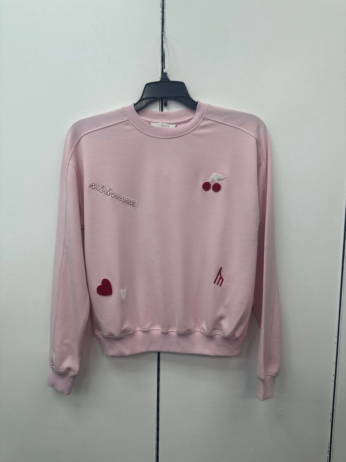 777-371 Full Embroidery Top, Pink