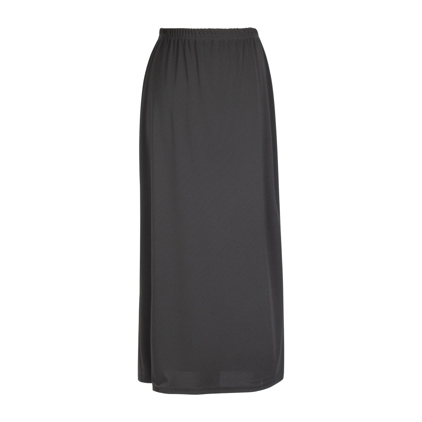 S3994-MJ Long Straight Skirt, Black