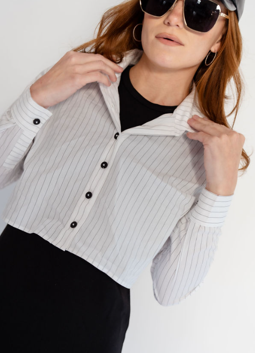 741-494 Jumper and Shirt Set, Blk/Blk