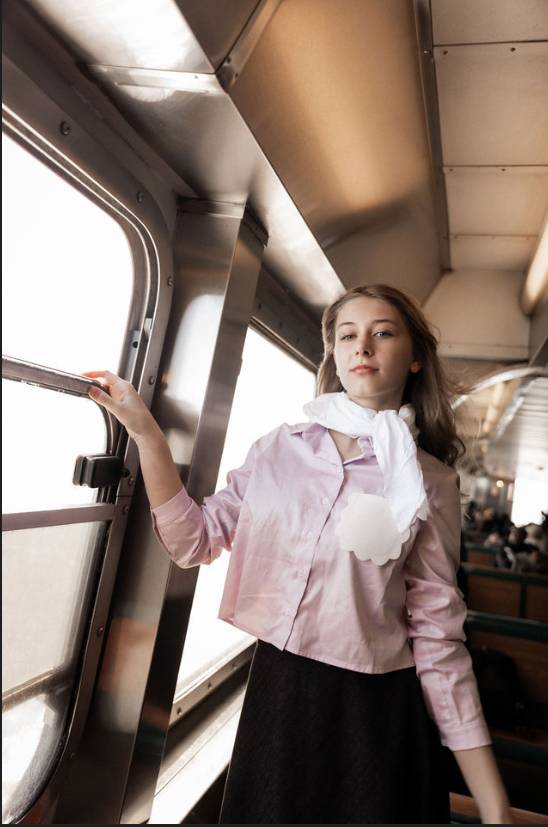 777-381 Leather Pocket Shirt, White