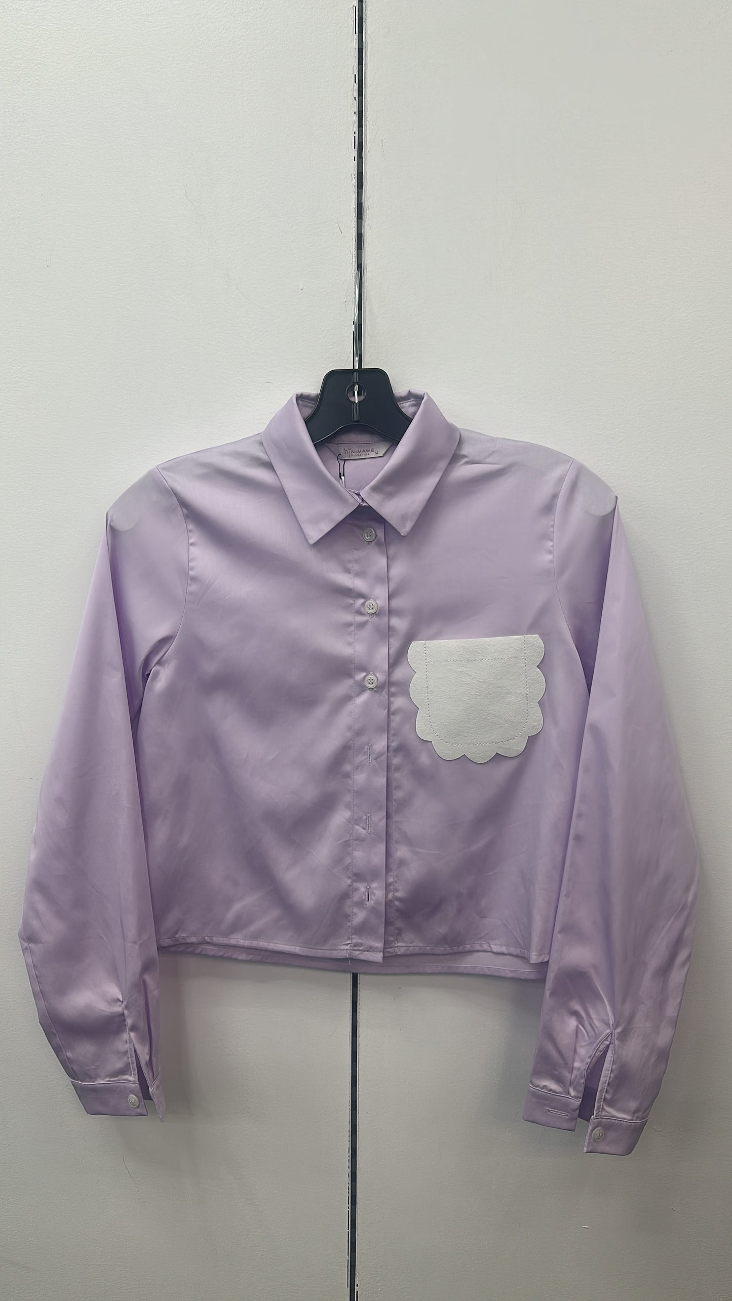 777-381 Leather Pocket Shirt, White