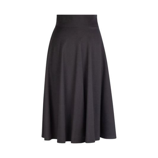 1602-27" Circle Short Skirt, Black