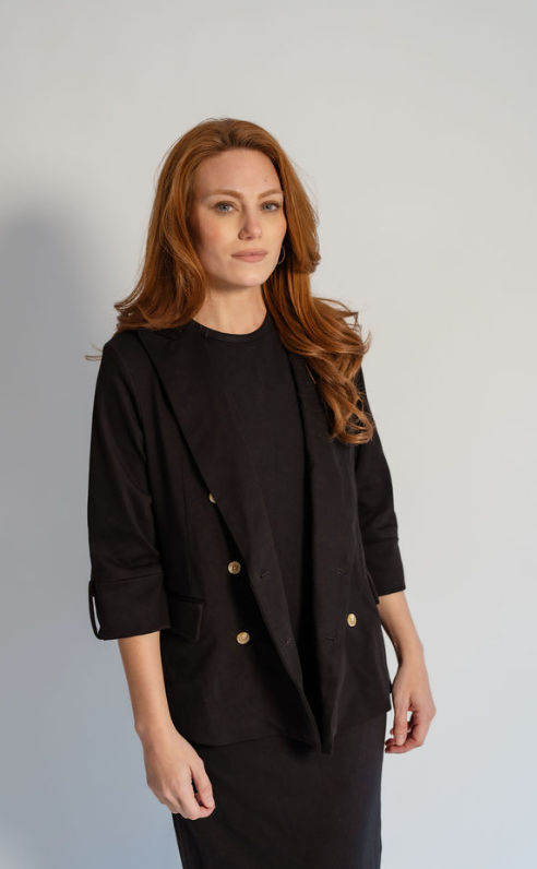 J2040 Canvas Blazer, Black