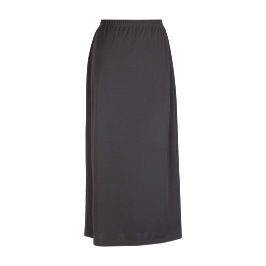 S3994-ITY Straight Long Skirt, Navy